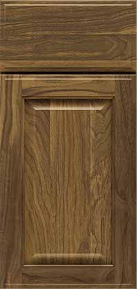 Brookside Door Walnut Species with Natural Stain